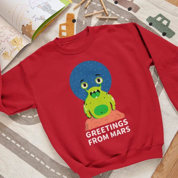 Greetings From Mars Kids Sweatshirt