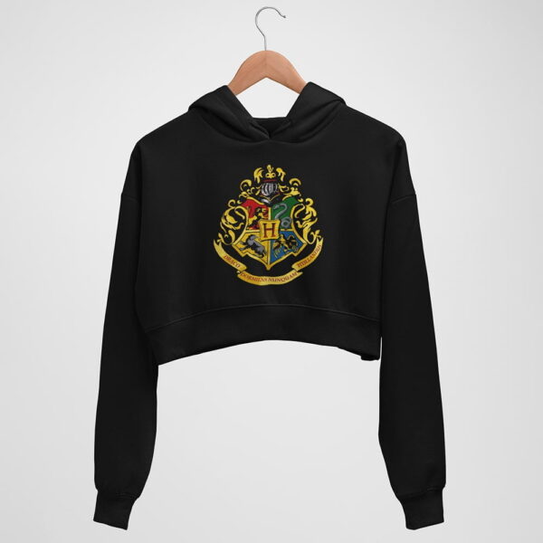 Harry Potter Hogwarts Crop Top Hoodie