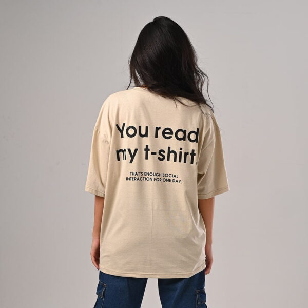 You Read Oversized T-Shirt.