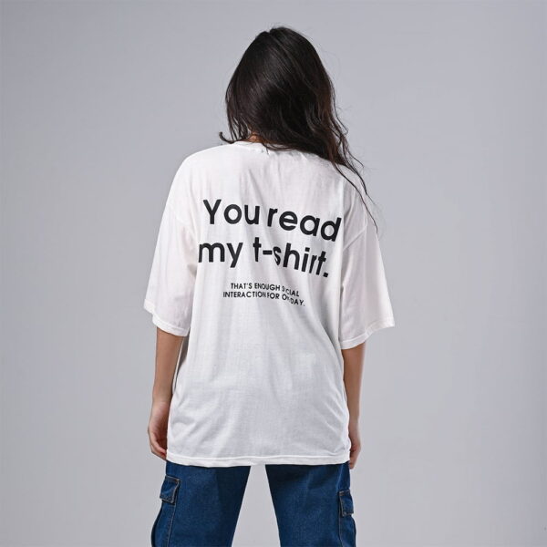 You Read Oversized T-Shirt.